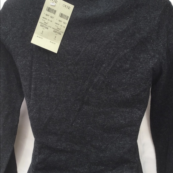 NWT Cache size small silk/cashmere rhinestone gray - Picture 4 of 7
